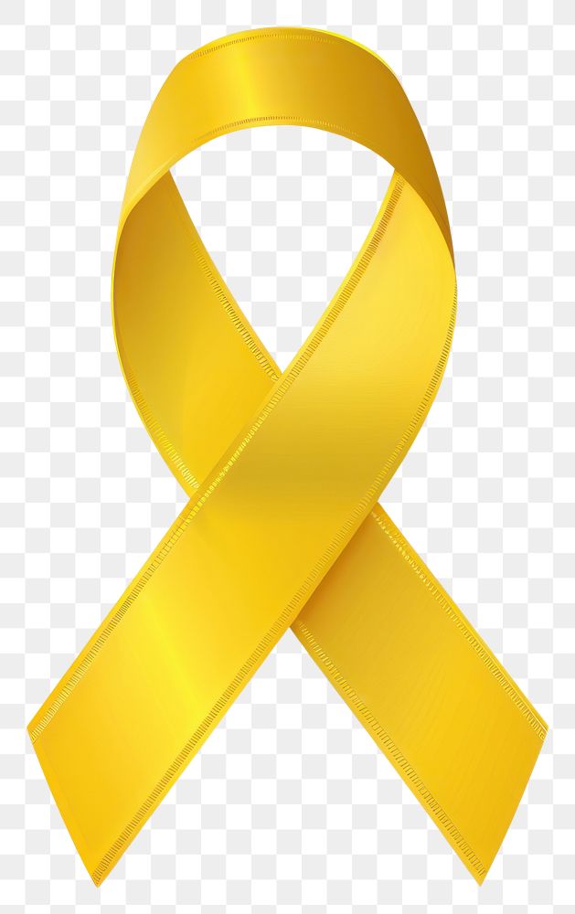 PNG Bone cancer gradient Ribbon yellow symbol gold