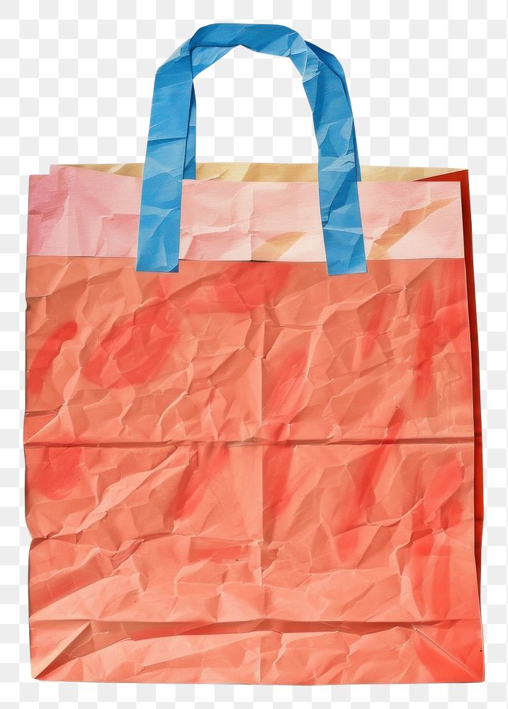 PNG Shopping bag handbag paper white background.