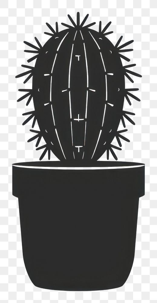 PNG A cactus plant potted plant.