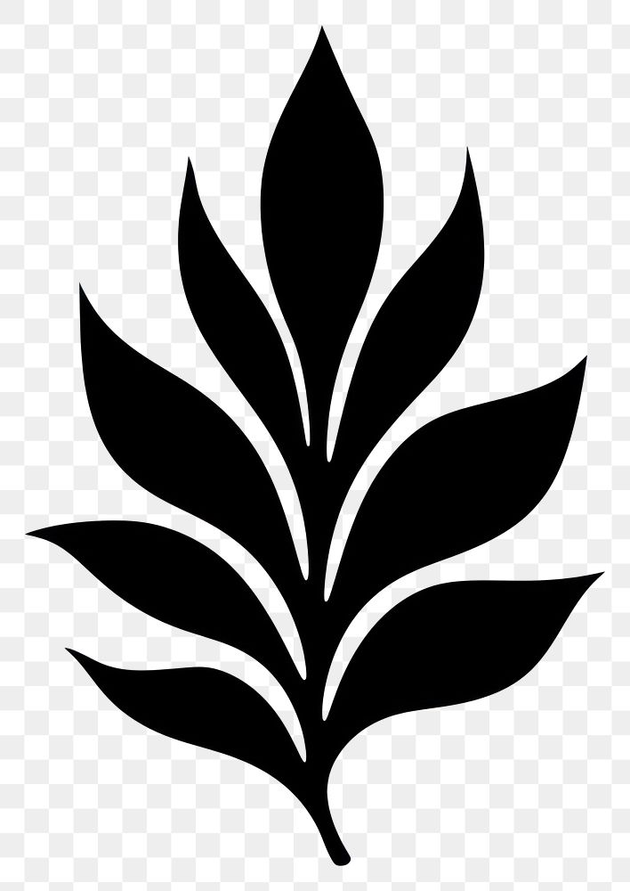 PNG A cannabis leaf stencil symbol animal.