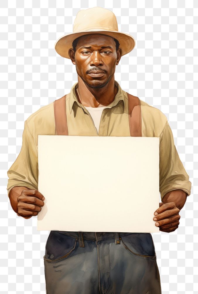 PNG African american farmer portrait person photography.