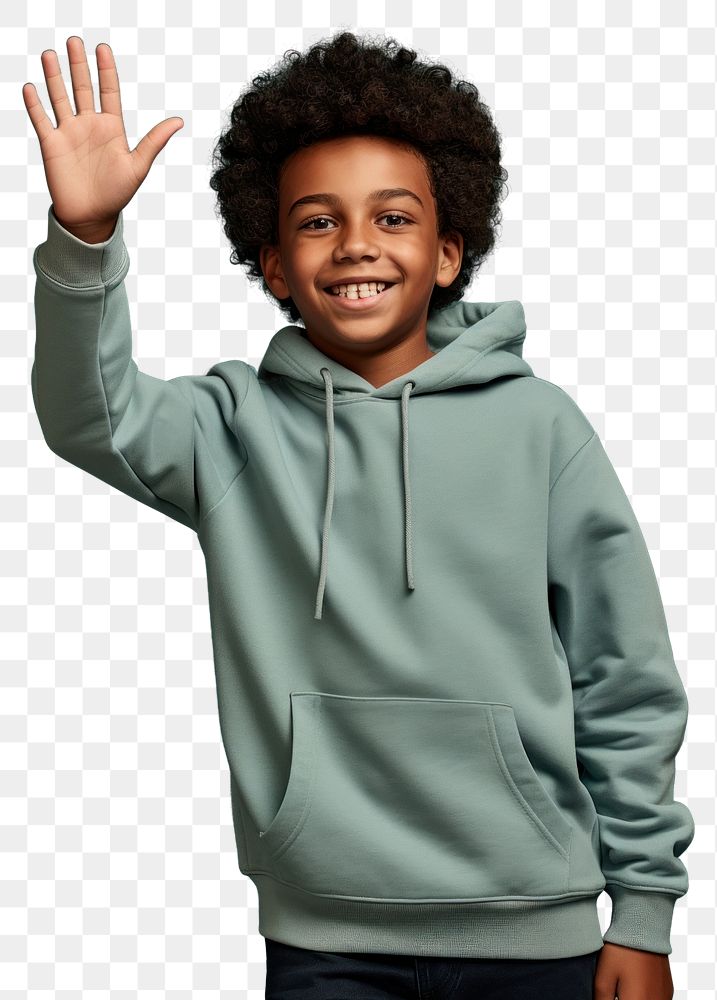 PNG African american boy sweatshirt clothing knitwear