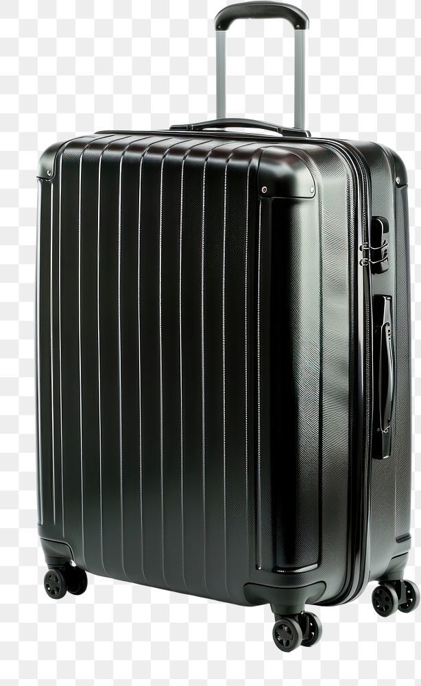 PNG Black travel suitcase luggage white background architecture.
