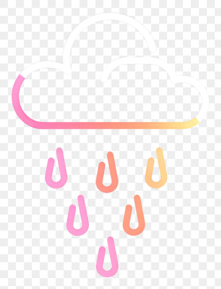 PNG Rainboe icon neon light text.