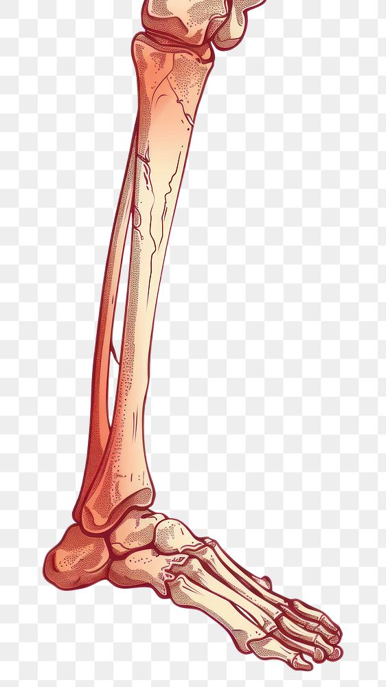 PNG Leg bones broken icon human illustrated weaponry.