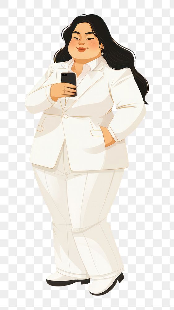 PNG Suit holding up cellphone fashion cartoon adult.