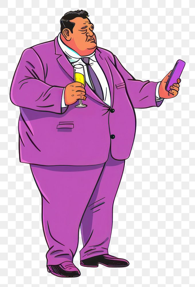 PNG Holding up cellphone purple cartoon adult.