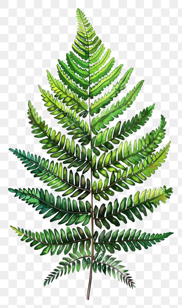 PNG Graffiti fern plant leaf