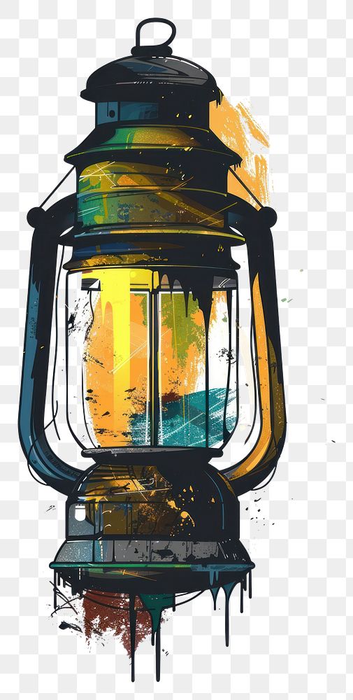 PNG  Graffiti lamp lantern machine pump.