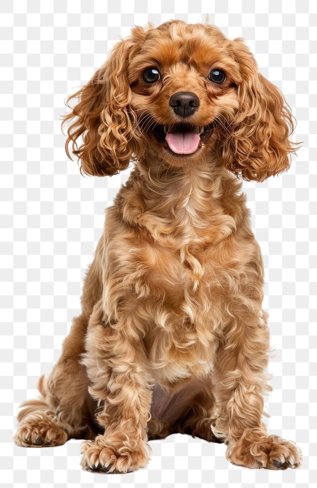 PNG Gold coloured puppy poodle spaniel dog mammal