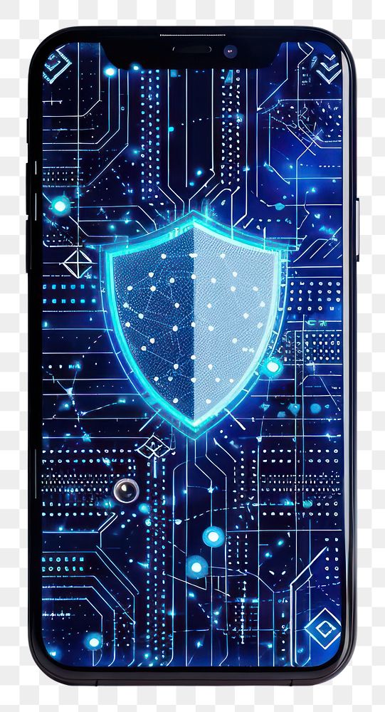 PNG Phone shield cyber security electronics hardware person.