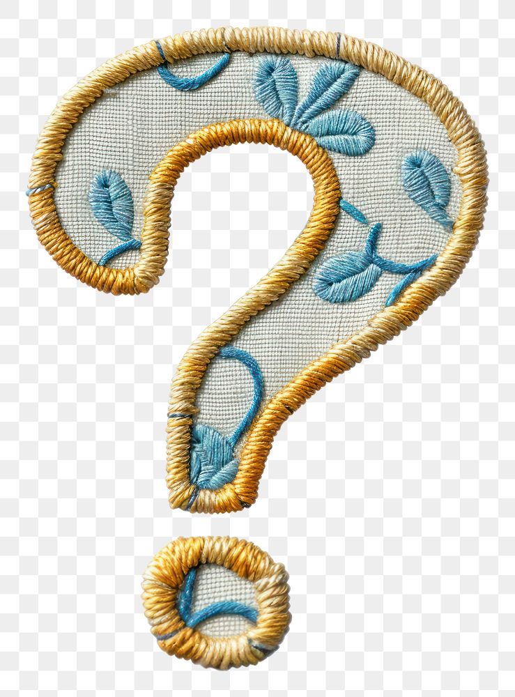 PNG Symbol of question mark pattern white background applique.