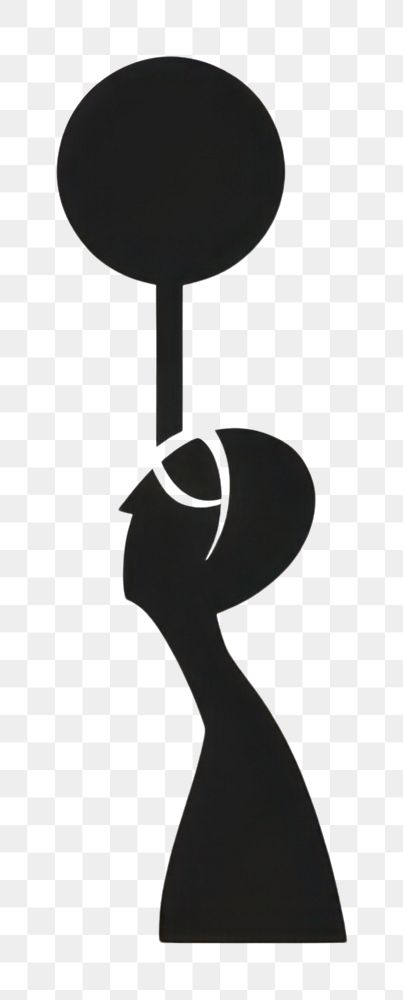 PNG Black minimalist anxiety logo design silhouette accessories basketball.