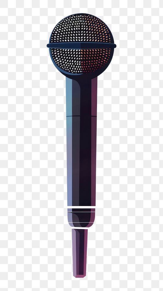 PNG Flat illustration mic audio equipment microphone white background performance.