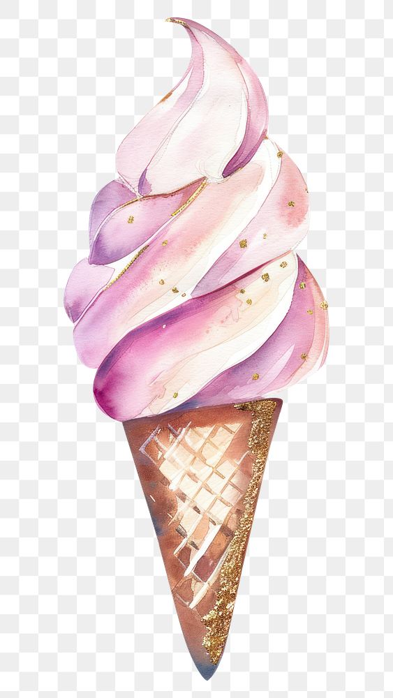 PNG A ice cream cone dessert creme food