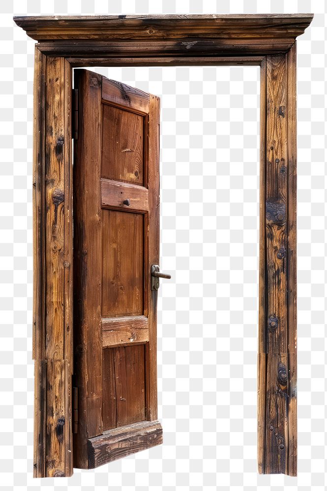 PNG Open door furniture gate wood