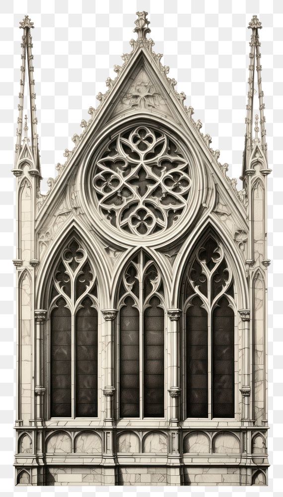 PNG  Gothic styled masion window architecture cathedral building.