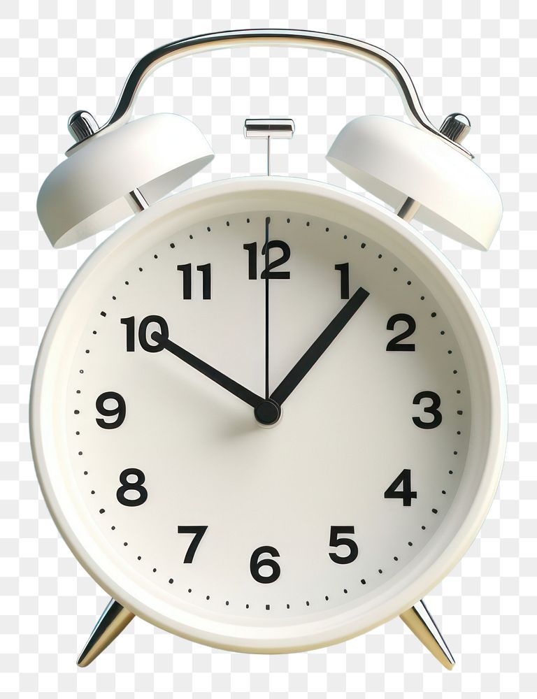 PNG White clock alarm clock