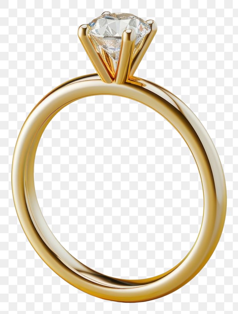 PNG Jewelery diamond ring gold.