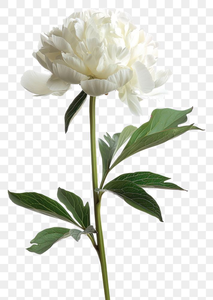 PNG A white peony blossom flower dahlia