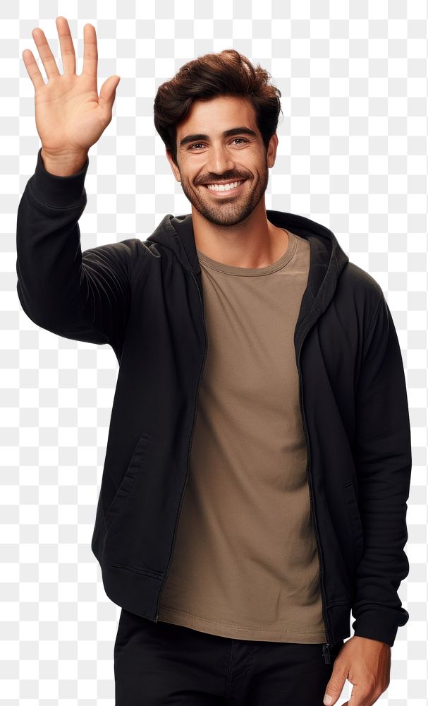 PNG Person waving portrait person photo