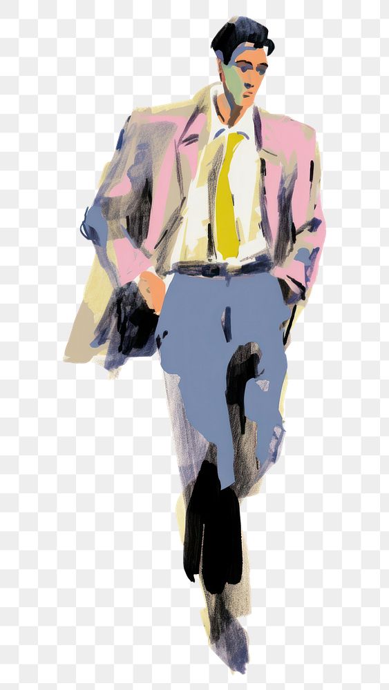 PNG Abstract art business man walking adult white background accessories.