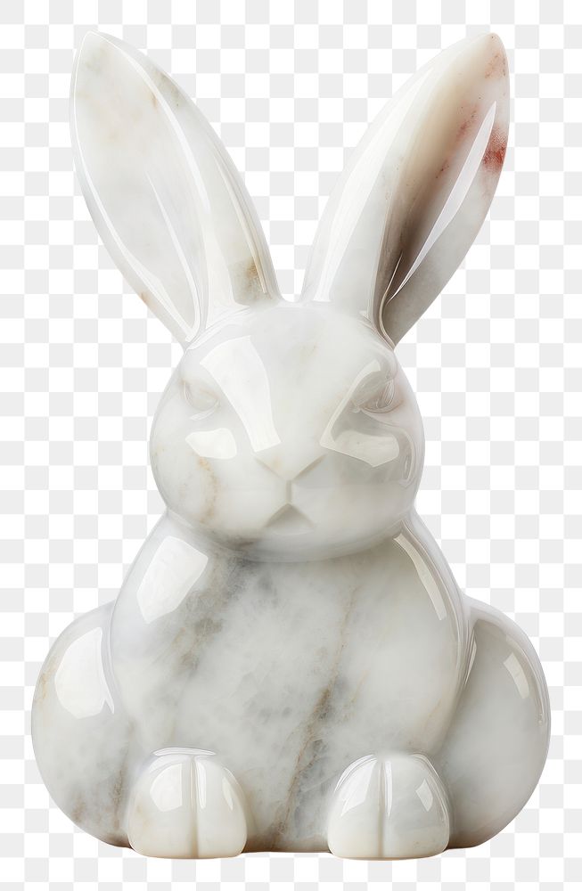 Rabbit shape marble texture animal rodent mammal