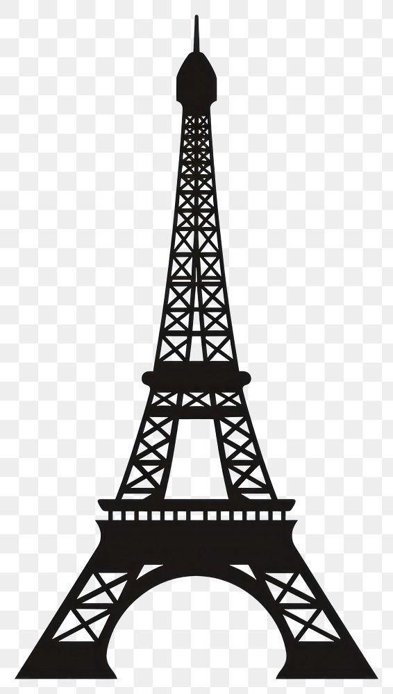 PNG Eiffel tower silhouette clip art architecture building landmark.