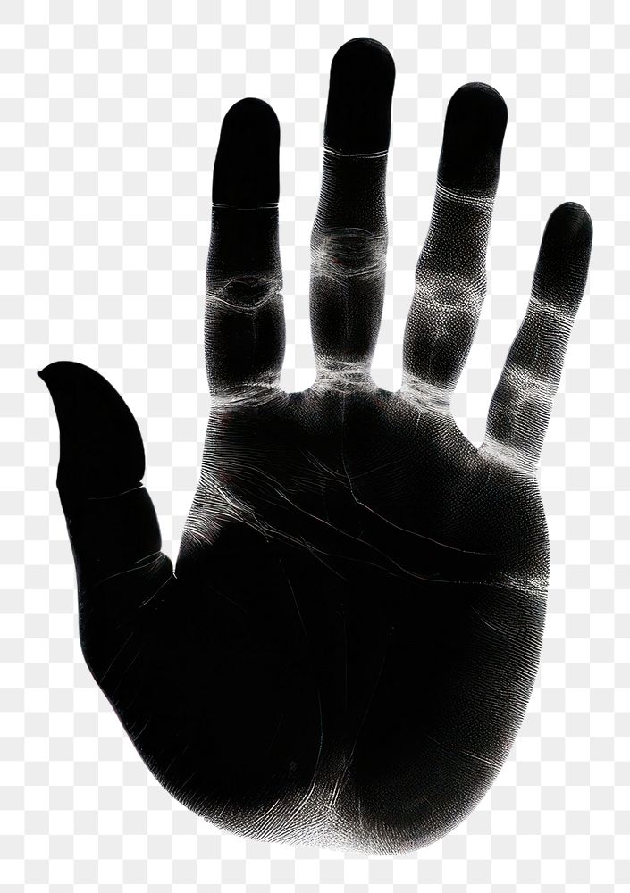 PNG Handprint silhouette clip art hand finger white