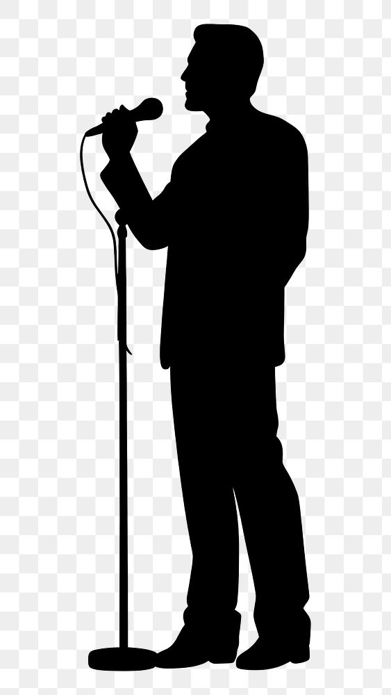 PNG Microphone silhouette clip art microphone adult white