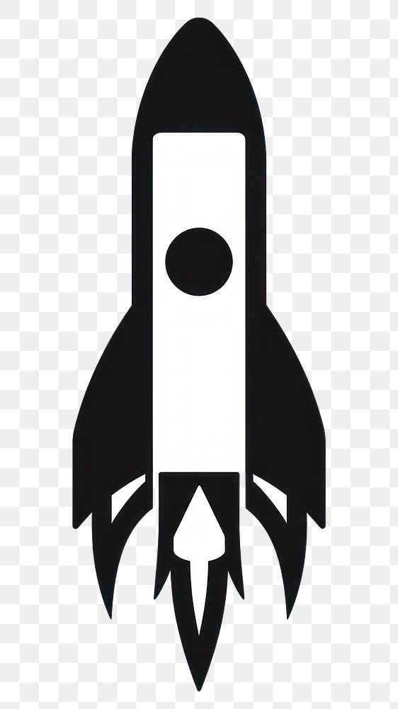 PNG Rocket silhouette clip art rocket symbol logo.