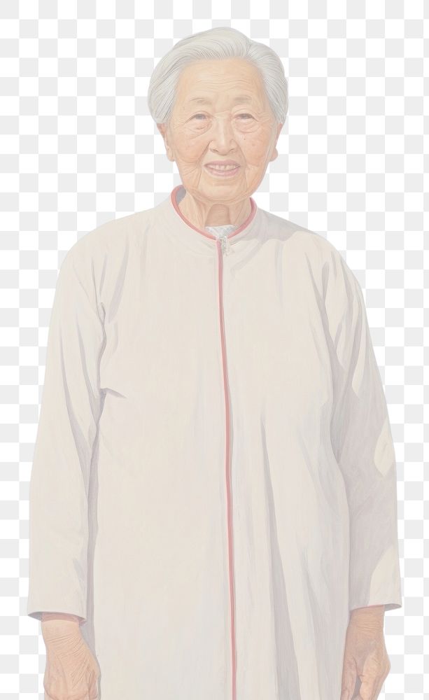 PNG Grandmother adult white background retirement.