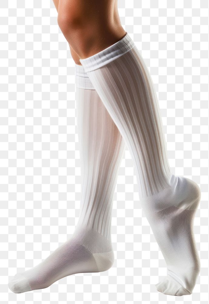 PNG Plain white sock pantyhose footwear standing.