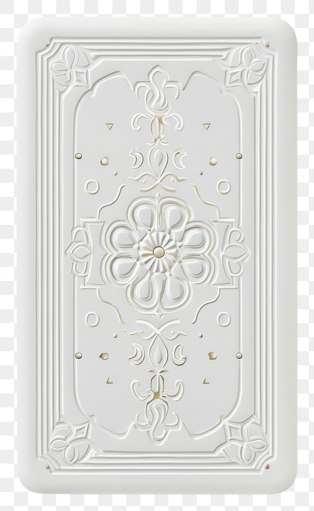 PNG A white tarot card white background architecture porcelain.