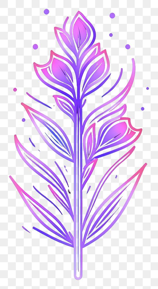 PNG Lavender icon pattern purple nature.