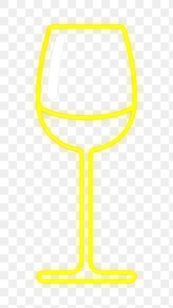 PNG Wine glass icon yellow drink line.
