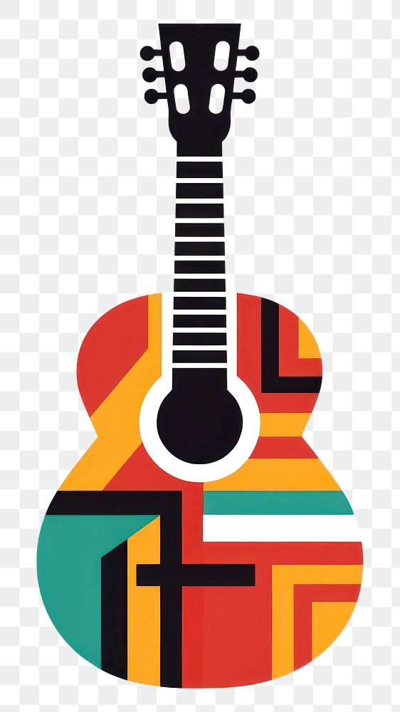 PNG  Vector guitar impressionism person human musical instrument.