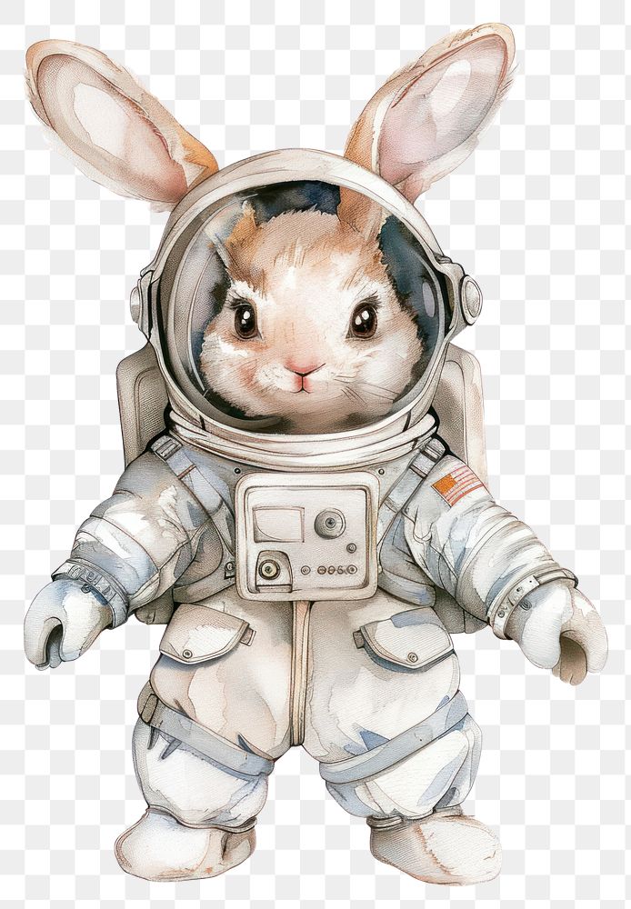 PNG Rabbit in space suit costume clothing apparel person.