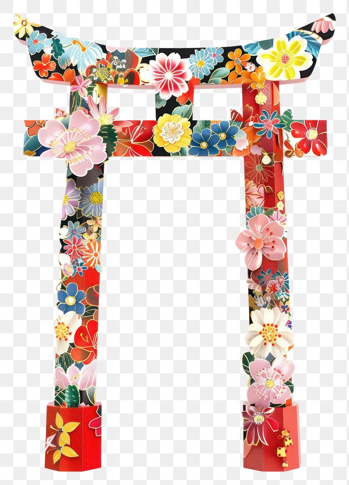 PNG  Flower Collage Torii gate flower torii letterbox.