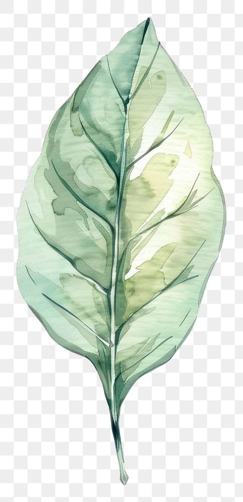 PNG Aesthetic leaf in boho tobacco plant.