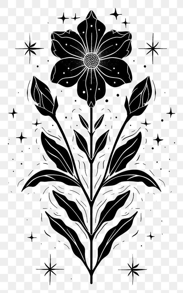 PNG Surreal aesthetic flower bouquet logo art graphics pattern.