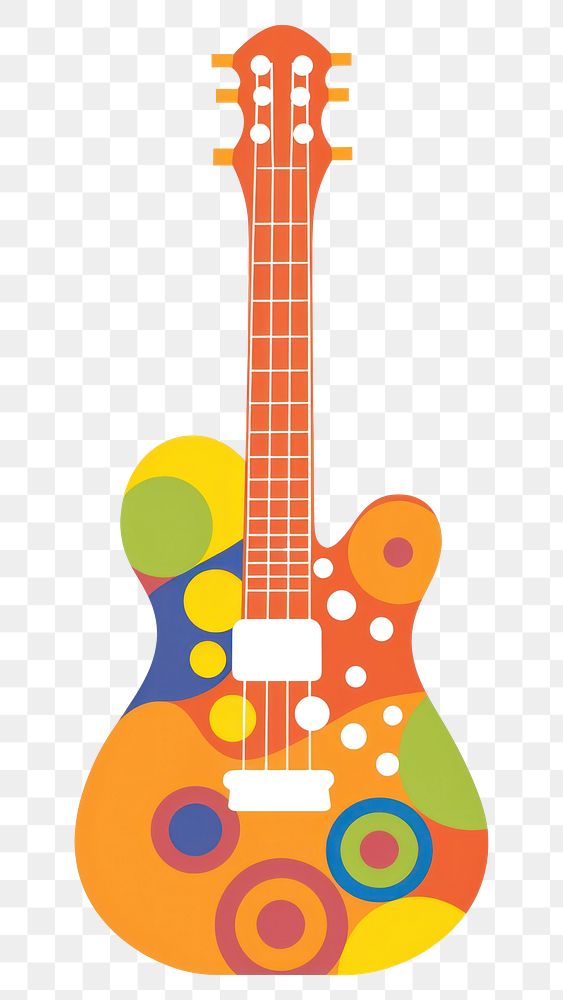 PNG A vector graphic of guitar musical instrument bass guitar.