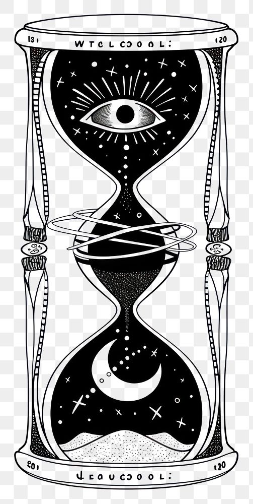 PNG Surreal abstract hourglass logo smoke pipe.