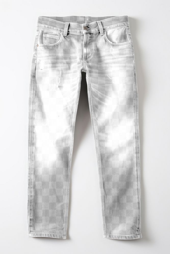 PNG Low-rise jeans mockup, transparent design