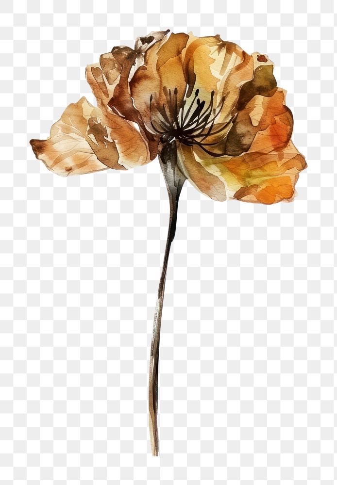 PNG  Dried flower art asteraceae blossom.