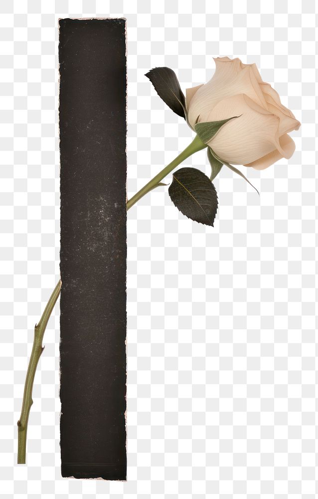 PNG  Black rose ephemera dynamite weaponry blossom.