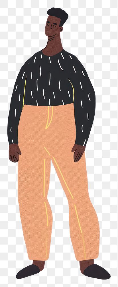 PNG  Black gay person clothing apparel.