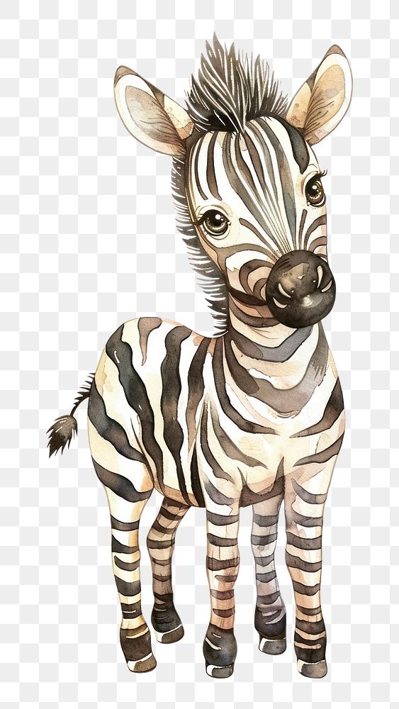 PNG Baby zebra wildlife animal mammal.