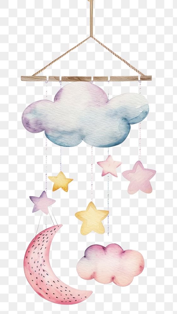 PNG Baby crib mobiles hanging toy handicraft chandelier symbol