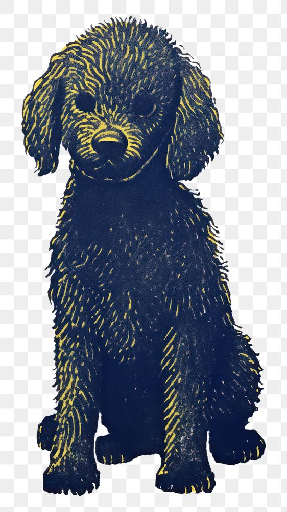 PNG  Poodle dog silhouette wildlife animal.